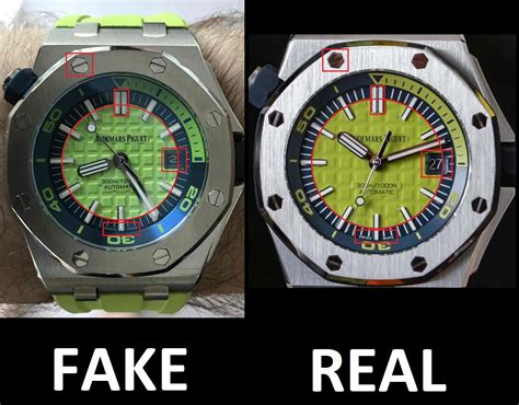 fake ap watch vs real|false audemars piguet.